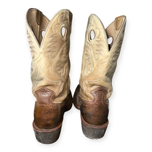 Ariat men’s Brown and Tan Western Cowboy Boots 13D - Picture 2 of 13